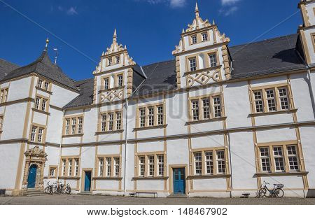 Courtyard Of The Neuhaus Castle In Paderborn