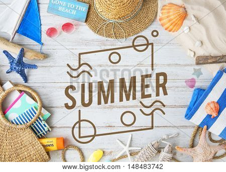 Summer Vacation Fun Concept