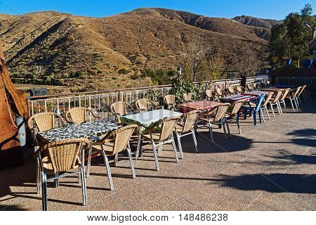 Table  In Todra Gorge  Morocco