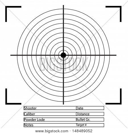 Archery and Gun Target. illustrator vector EPS 10