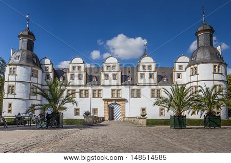 Front Of The Baroque Castle Neuhaus In Paderborn