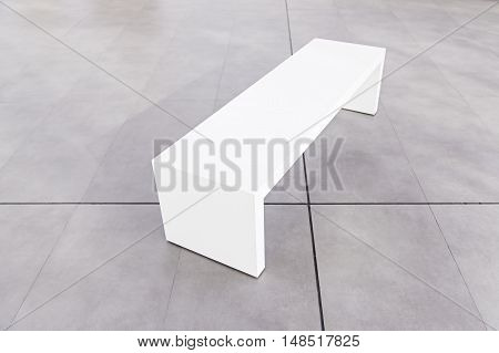 White Bench Seating Detail Of A Seat To Rest Indoors And Rest Realx