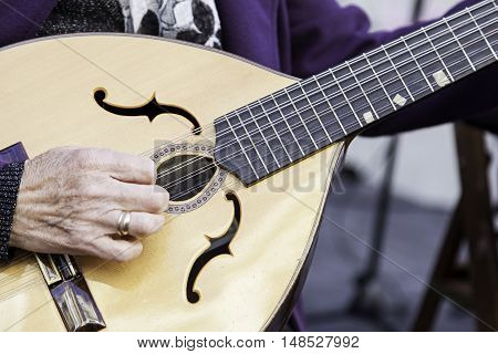 Traditional Mandolin Ancient Stringed Instrument Music In Street