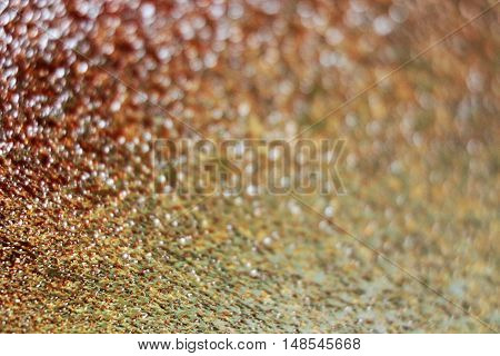 Rough rust texture close up in horizontal 3:2 format. Selective focus technique.