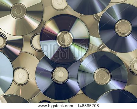 Vintage Looking Cd Dvd Db Bluray Disc