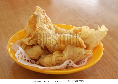 Fried dimsum tradizionale cinese bocconcini snack colazione