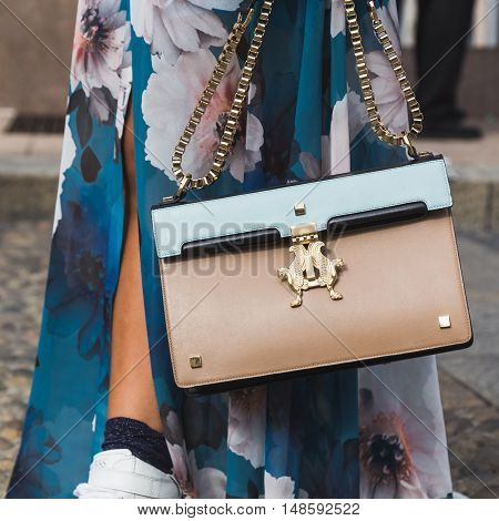 Detail Of Bag At Milan Fashion Week