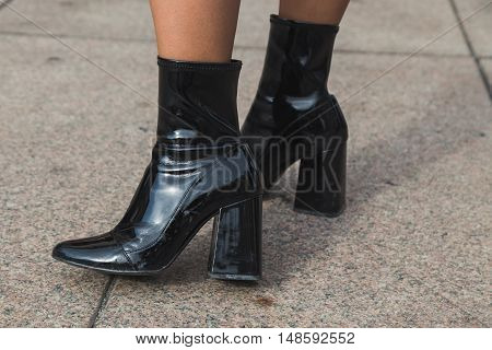 Detail Of Shoes At Milan Fashion Week