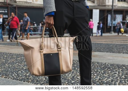 Detail Of Bag At Milan Fashion Week