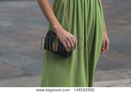 Detail Of Bag At Milan Fashion Week