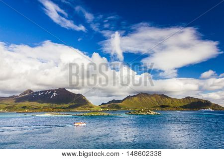 Beautiful view of Lofoten Islands in Norway