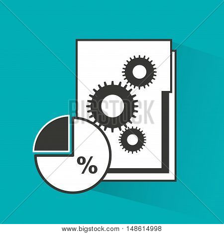 big data center flat icons vector illustration design