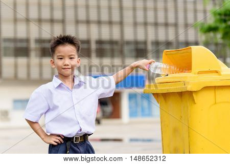 Boy Trow The Garbage