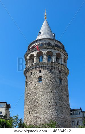 Galata Tower Taken In Istanbul, Turkey