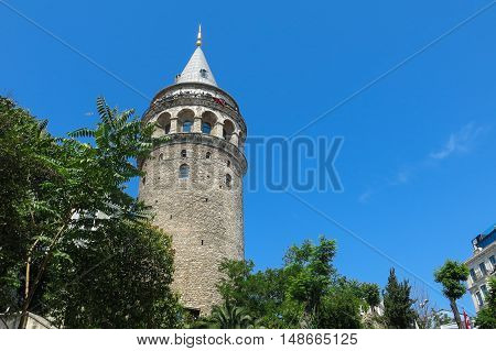 Galata Tower Taken In Istanbul, Turkey