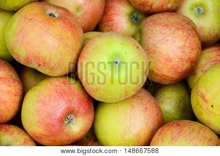 fresh juicy ripe green apple background. texture