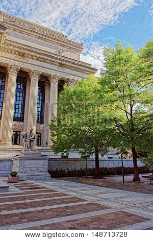 View At The National Archives Building In Washington Dc
