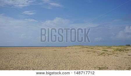 sand dunes of santa maria in kape verde