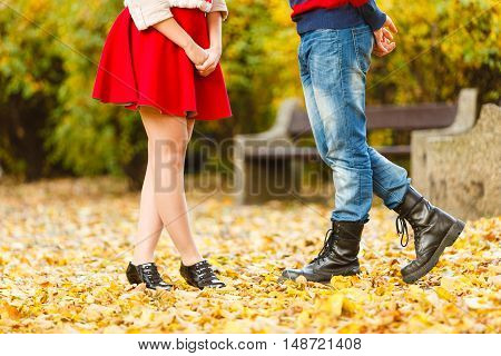Young Lady Meeting Rough Boy.