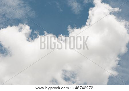 sky blue and white clouds background, day light