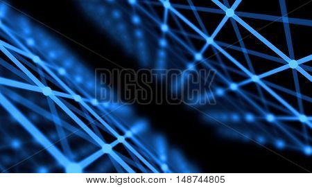Futuristic virtual technology background, Fiber virtual optic cables, fibre connection, telecomunications concept, digitally generated image.