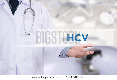 Diagnosis - Hcv Concept ( Hepatitis C Virus)
