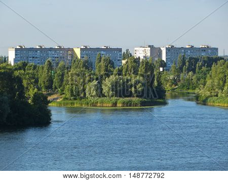 View on the river Dnieper in Kremenchuk
