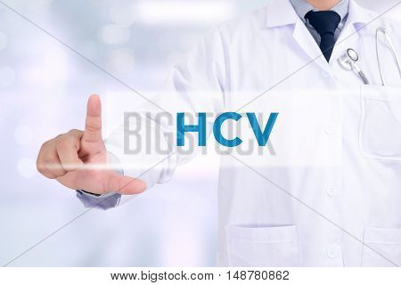 Diagnosis - Hcv Concept ( Hepatitis C Virus)
