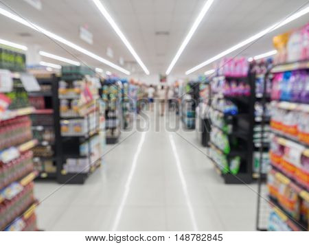 Blurred/defocus hypermarket/supermarket for background usage and for your business