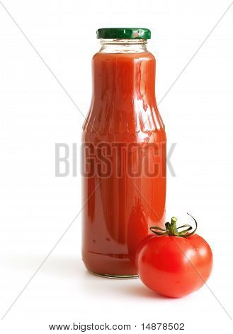 bottle of tomato juice
