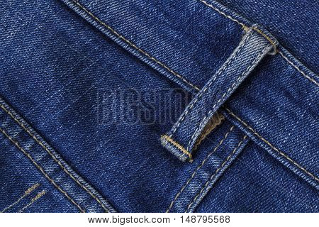 Jeans. The fabric is popular. Made trousers shirts bags and colored with several colors.