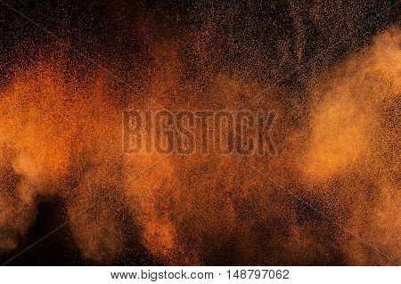 Orange Powder Explosion.
