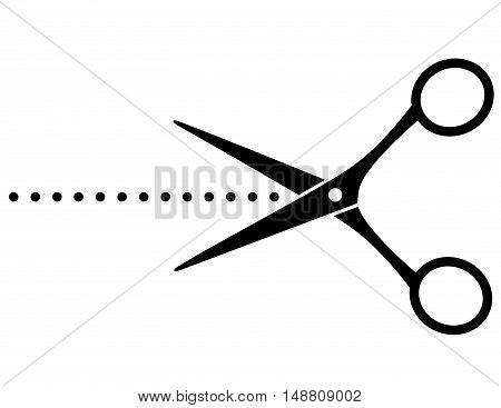 Black Cutting Scissors With Points