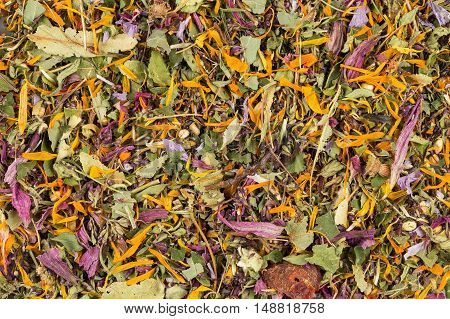 Dried Herbal Tea Leaves