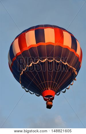 QUEENSBURY, NY - SEP 24: Balloon launch at dawn at the 2016 Adirondack Hot Air Balloon Festival held from Sep 22-25. Thousands of people attended the festival which is the largest of its kind on the East coast.