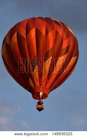 QUEENSBURY, NY - SEP 24: Balloon launch at dawn at the 2016 Adirondack Hot Air Balloon Festival held from Sep 22-25. Thousands of people attended the festival which is the largest of its kind on the East coast.