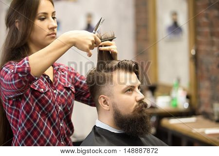 Male Client In Barbershop