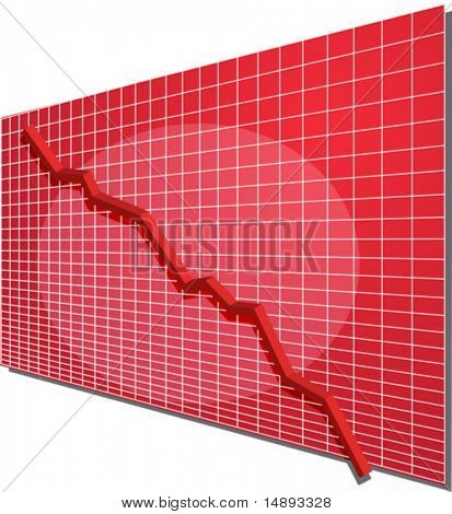Finanční spojnicový graf na pozadí tabulky, fárání