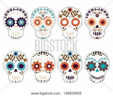 Day of the Dead Sugar Skulls Set