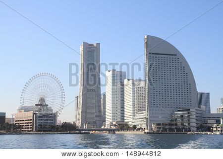 Yokohama Minato mirai 21 in Kanagawa Japan