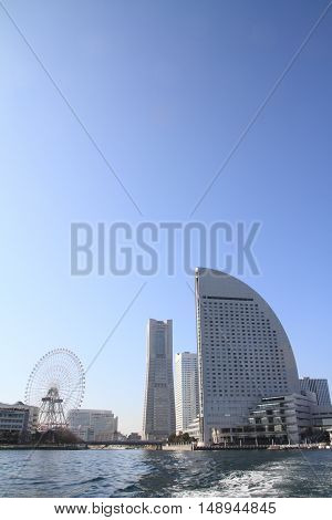 Yokohama Minato mirai 21 in Kanagawa Japan