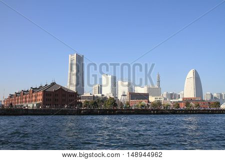 Yokohama Minato mirai 21 in Kanagawa Japan