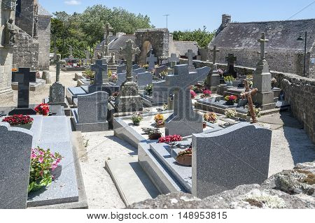 chapel Saint Tugen in Primelin a commune in the Finistere department of Brittany in north-western France.