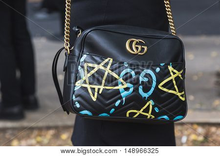 Detail Of Bag At Milan Fashion Week