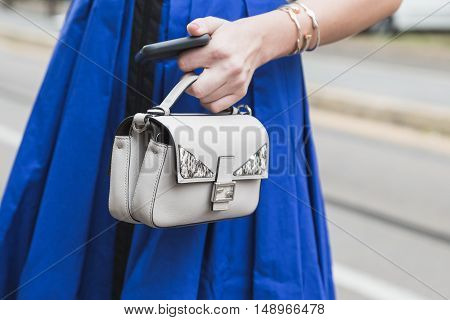 Detail Of Bag At Milan Fashion Week
