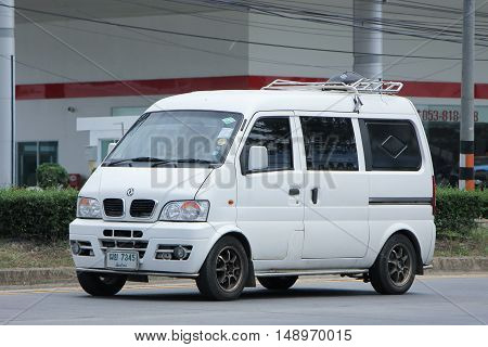 CHIANG MAI, THAILAND - JUNE 11 2015:  Mini Private van, Tongfong van. Photo at road no 1001 about 8 km from downtown Chiangmai, thailand.