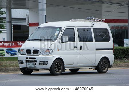 CHIANG MAI, THAILAND - JUNE 11 2015:  Mini Private van, Tongfong van. Photo at road no 1001 about 8 km from downtown Chiangmai, thailand.
