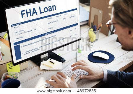 FHA Loan Borrower Document Questionaire Concept