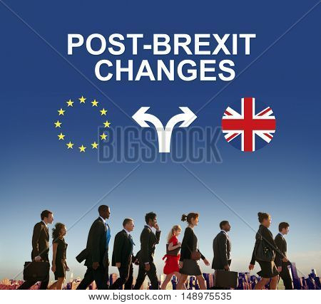 Brexit Bremain UK EU Referendum Concept