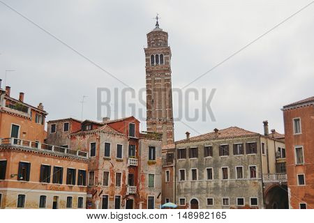 Leaning tower in Venice, unique and incredible